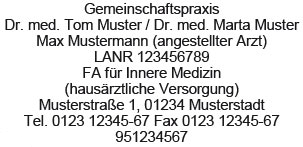 Classic Line 2800 Arztstempel individueller Text 9-zeilig SCHWARZ